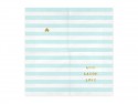 Serviettes de table Yummy - Live Laugh Love, bleu clair, 33x33cm