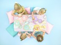 Serviettes de table Yummy - Live Laugh Love, bleu clair, 33x33cm