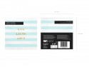 Serviettes de table Yummy - Live Laugh Love, bleu clair, 33x33cm