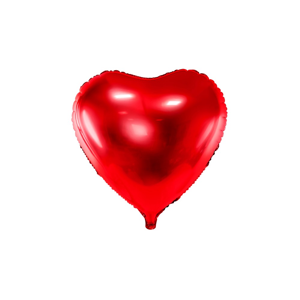 Ballon Mylar coeur, 61cm, rouge