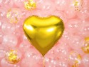 Ballon Mylar Coeur, 61cm, or