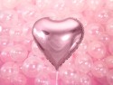 Ballon Mylar Coeur, 61cm, rose clair