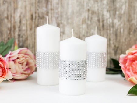 Ruban en strass, argent,...