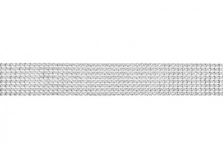 Ruban en strass, argent,...