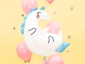 Ballon Mylar Licorne, 70x75cm