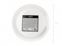 Assiettes rondes, argent, 23 cm