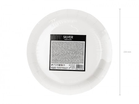 Assiettes rondes, argent,...
