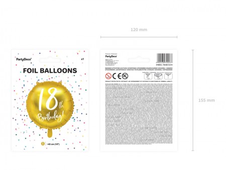 Ballons aluminium 18th...