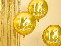 Ballons aluminium 18th Birthday, or, 45cm