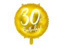 Ballon Mylar 30e anniversaire, or, 45cm