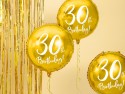 Ballon Mylar 30e anniversaire, or, 45cm