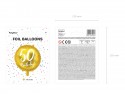 Ballon Mylar 50e anniversaire, or, 45cm