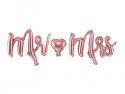 Ballon Mylar M. et Mme, or rose, 69x125cm
