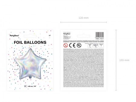Ballon Mylar Etoile, 48cm
