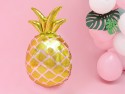 Ballon aluminium Ananas, doré, 38x63cm