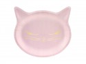 Assiettes chaton, 22x20cm.