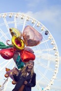 Ballon Mylar Coeur, 61cm, or rose