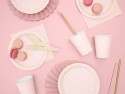 Assiettes, Pois, rose clair, 18cm