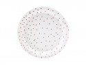 Assiettes, Pois, blanc, 18cm