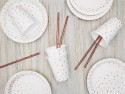 Assiettes, Pois, blanc, 18cm