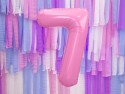 Ballon en aluminium Chiffre ''7'', 86cm, rose