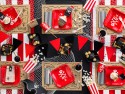 Assiettes Pirates, rouge, 20x20cm