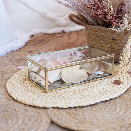 Livre d'or boîte en verre...