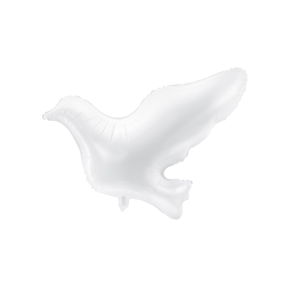 Ballon en Mylar Colombe, blanc, 77x66cm