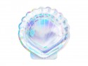 Assiette Sirène en forme de coquillage, iridescent, 18,5cm