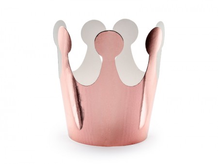 Couronne de fête, or rose, 6cm