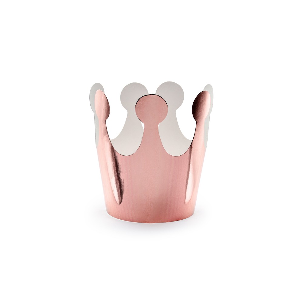 Couronne de fête, or rose, 6cm