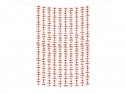 Rideau - Fleurs, or rose, 100x210cm