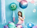 Ballon en Mylar Boule Ombre, violet et bleu, 35cm
