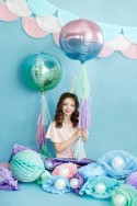 Ballon en Mylar Boule Ombre, violet et bleu, 35cm