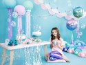 Ballon en Mylar Boule Ombre, violet et bleu, 35cm