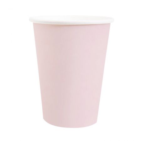 10 gobelets rose pétale -...