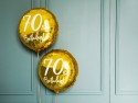 Ballon en Mylar, 70e anniversaire, or, 45cm