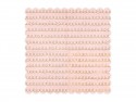 Serviettes de table à motifs, rose poudré clair, 32x32cm