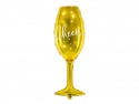 Ballon en Mylar Verre, 28x80cm, or