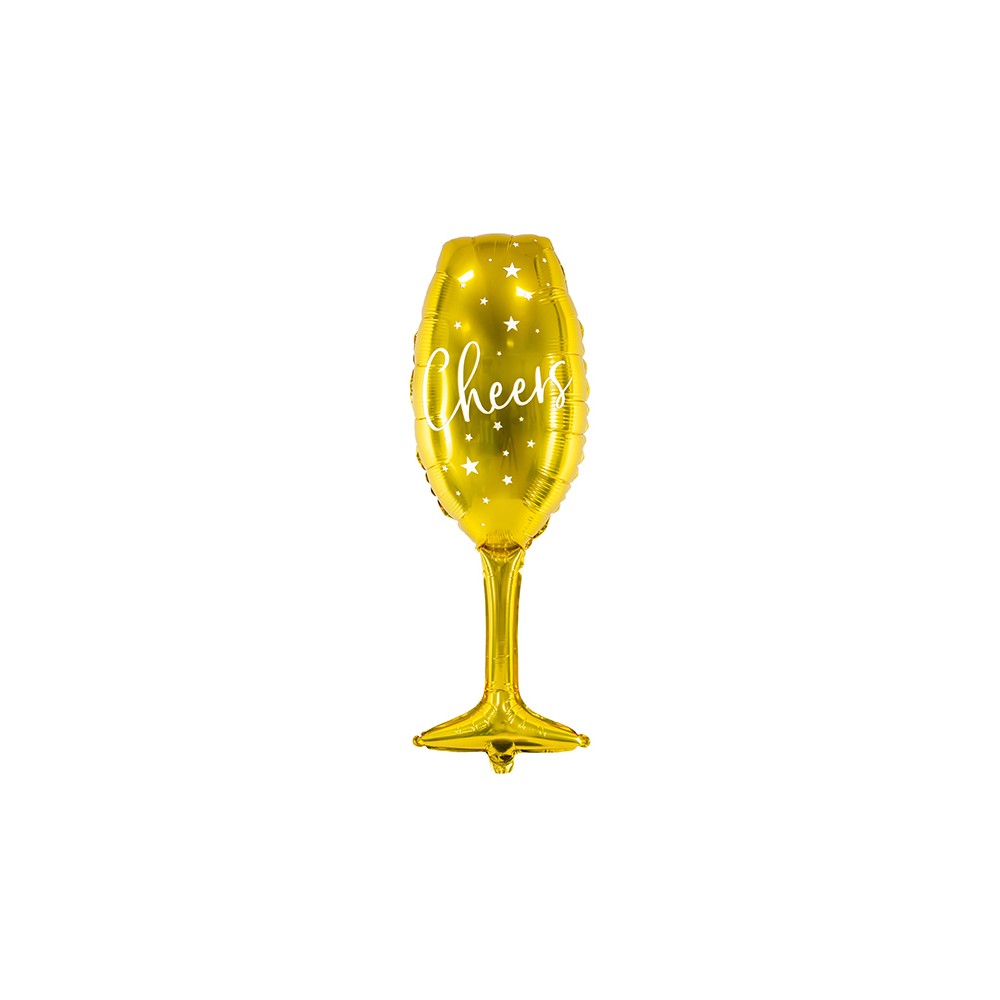 Ballon en Mylar Verre, 28x80cm, or