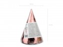 Chapeaux de fête, or rose, 16cm