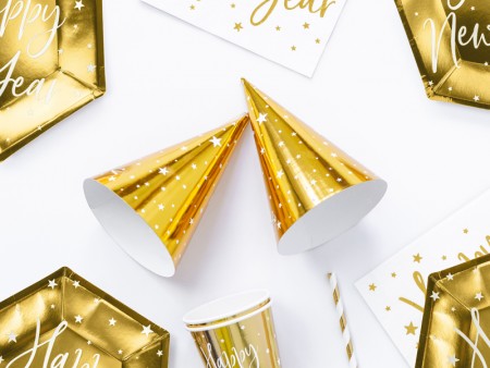 Chapeaux de fête Noël, or,...