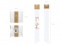 Ceinture femme mariée blanc, blanc, 75cm