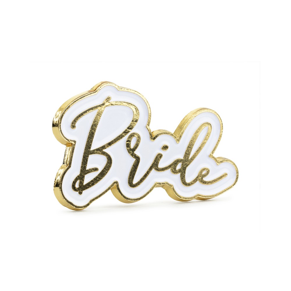 Broche émail Bride, 3,5x2cm