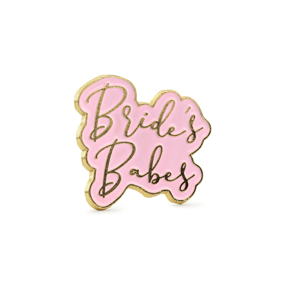 Broche émail Bride's Babes, 3,5x3cm