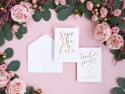 Invitations Save the date, blanc