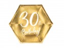 Assiettes 30e anniversaire, or, 20cm