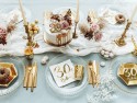 Assiettes 30e anniversaire, or, 20cm