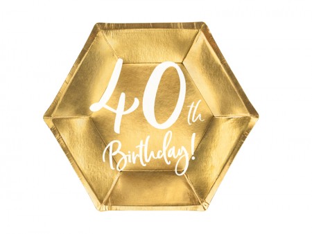 Assiettes 40e anniversaire,...