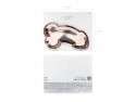 Assiettes Same penis forever, or rose, 26.5x15.5cm